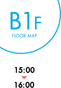 B1F FLOOR MAP 15:00～16:00