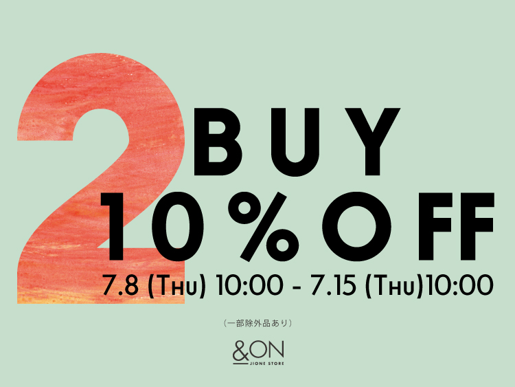 2BUY 10%OFF★