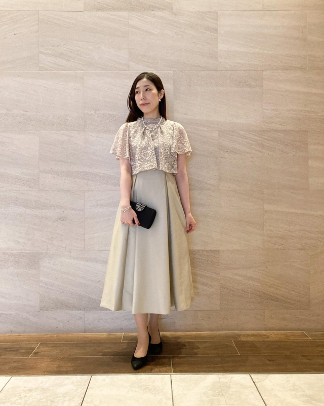 Lace blouse dress