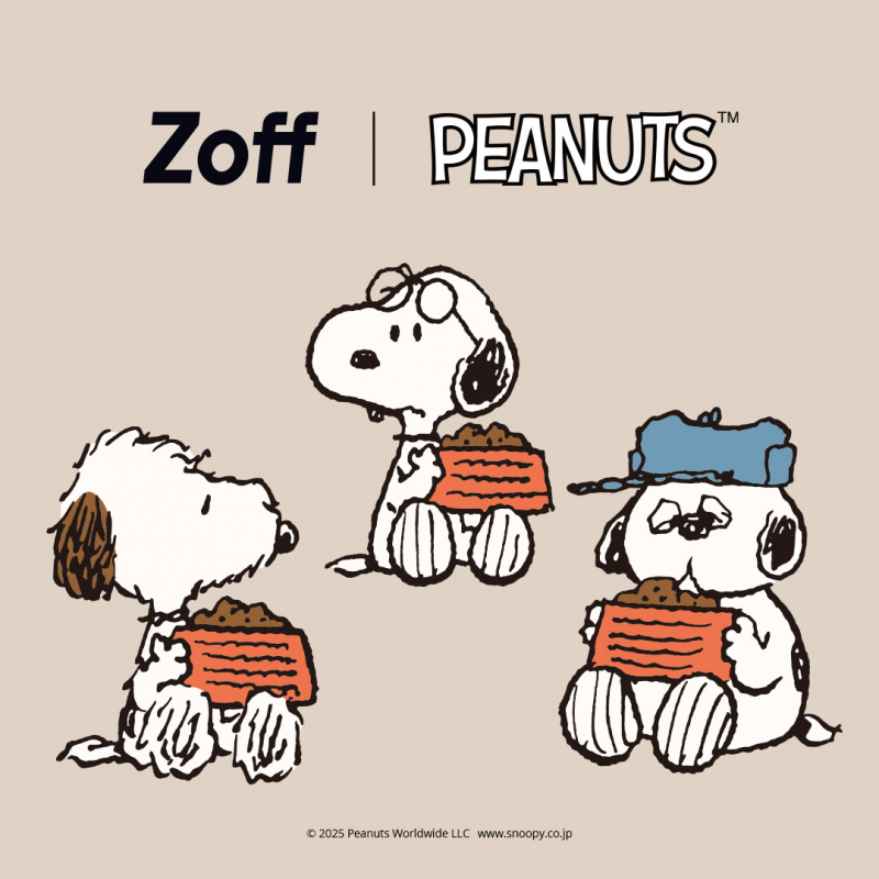 「Zoff PEANUTS COLLECTION(ゾフ ピーナッツコレクション)」の新作アイウェアを、2025 年 11 月 7 日(金)より販売