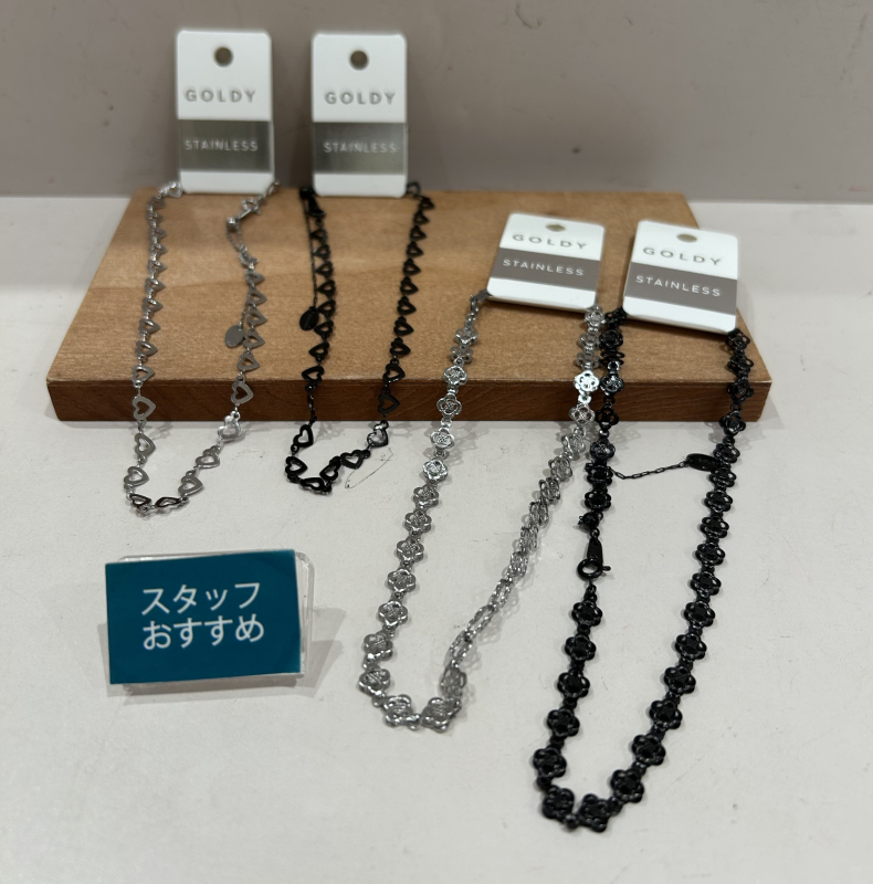 ステンレスデザインネックレス⛓️